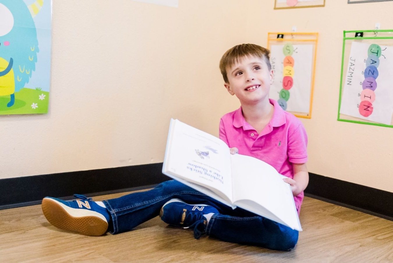 Brighton Center Pediatric Therapy Services Child Reading in Classroom