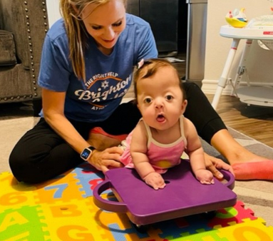 Infant receiving therapy