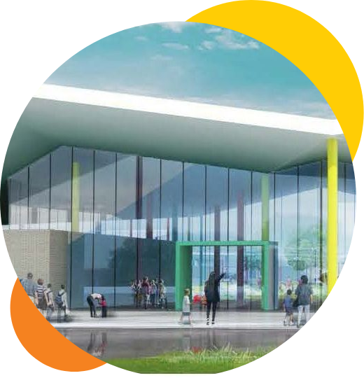 Entrance of Harvey P. Najim Center