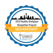 SABGH Gold Achievement 2019 Healthy Workplace Recognition Program Logo
