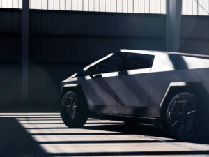 Tesla Cybertruck at Taste of the Northside 2024